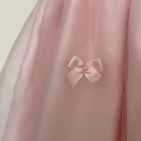 Cinderella Girls Pink Dress Dressy Formal Wedding Flower Girl Easter Zip Size 4 - Picture 3 of 11